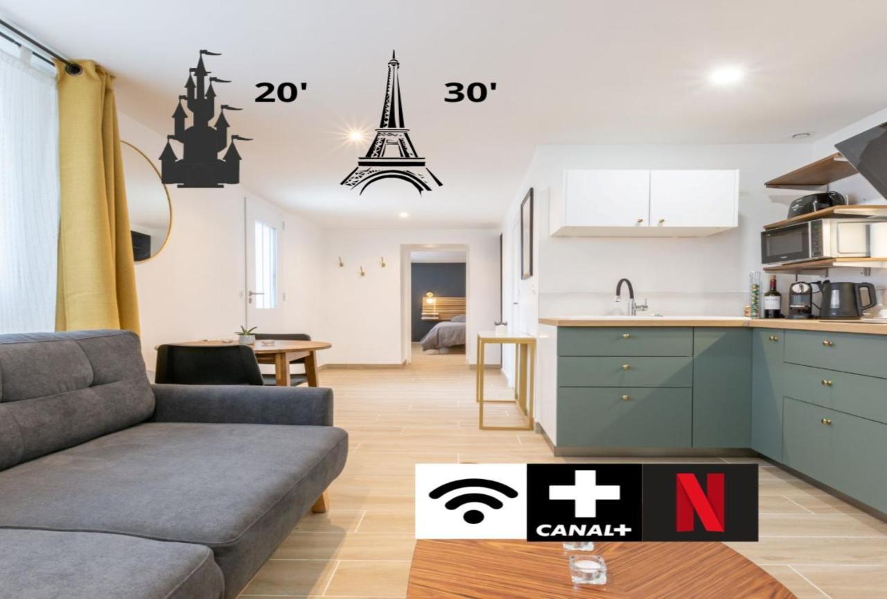 Calme Absolu, Terrasse Et Parking Entre Paris Et Disney Vaires-sur-Marne Екстер'єр фото